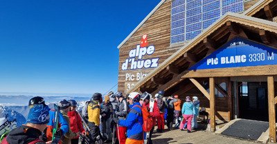 Le Pic Blanc sous le soleil 