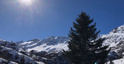 Un dimanche ensoleill&eacute; dans la zone naturelle de Valmeinier !