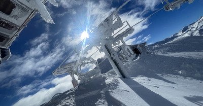 Givre sur le t&eacute;l&eacute;si&egrave;ge du 12 mars !