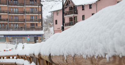 Chute de neige à Valmeinier