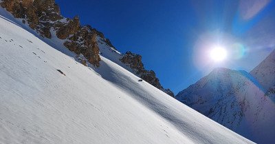Arriv&eacute;e progressive de l'hiver sur Arolla