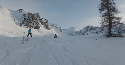 Bon à skier mais blindé de monde ! 