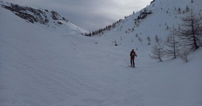 Pointe de Lalatcha (2925) depuis Crevoux 
