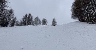Le soleil dispara&icirc;t pour faire place &agrave; quelques flocons
