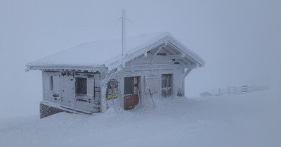 Givre, peuf et neige &agrave; canons