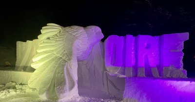 Sculptures sur neige + ski de folie 