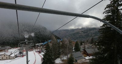 Arriv&eacute;e timide de la neige