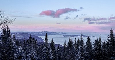 Couch&eacute; et lev&eacute; de soleil sur la &laquo;&nbsp;montagne&nbsp;&raquo; du mont &agrave; Liguori&nbsp;