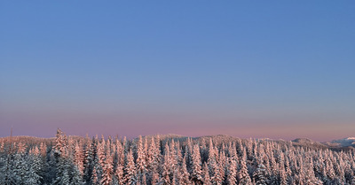 Monts Valin (Quebec): Magnifique sortie au coucher de soleil !!