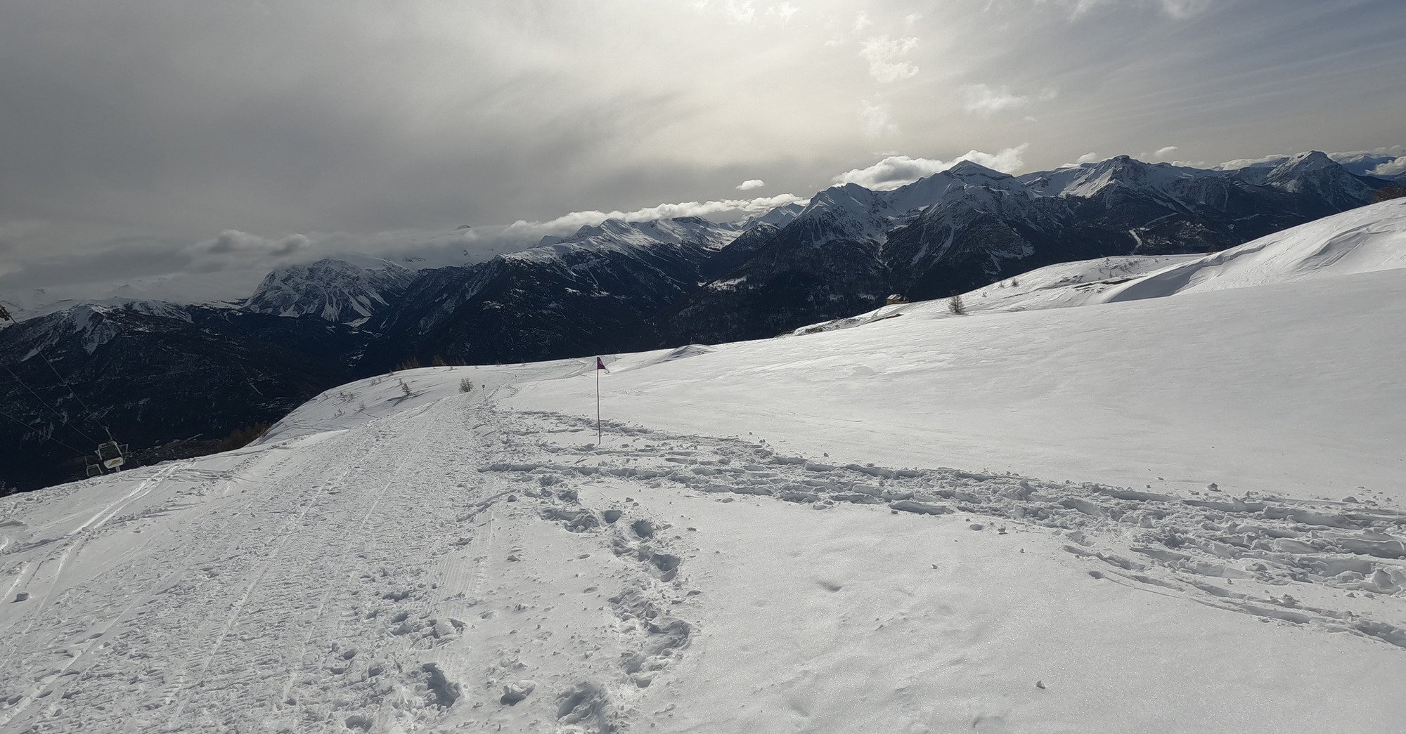 Retour du carrelage et casse de matos pour ce dernier jour, Serre Chevalier Vall&eacute;e le 1 mars 2024 par destroyedlolo