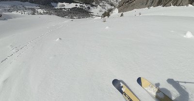 Belle poudreuse a La Clusaz