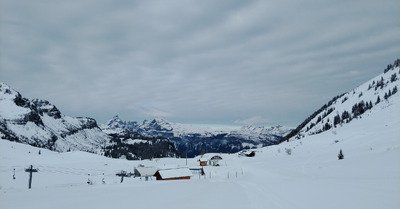 Il y avait un coup &agrave; faire &agrave; Flaine ce matin en ski de rando !