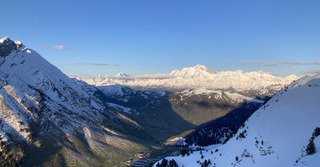Le col des Aravis et le massif du Mont Blanc