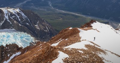 Lev&eacute; de Soleil face au Fitz Roy 