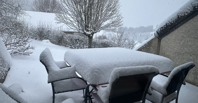 Belle chute de neige dans le Vercors et ça continue !