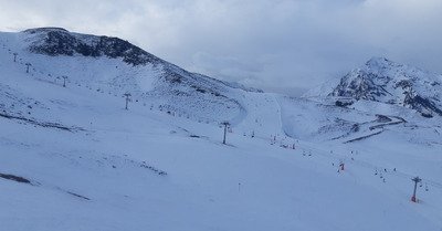 Pas de gel, neige agr&eacute;able &agrave; skier