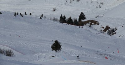 Plus calme, neige douce