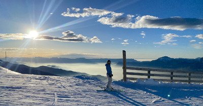 Grand beau, neige dure et pas si froid jusqu&rsquo;&agrave; que le vent se l&egrave;ve !!
