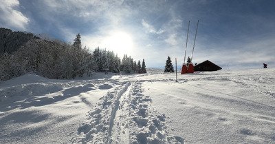 Sortie cata dans un paysage de carte postale