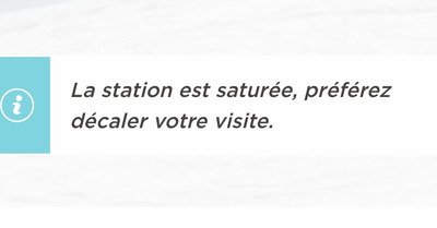 &Ccedil;a monte pas !! Station et acc&egrave;s satur&eacute; 