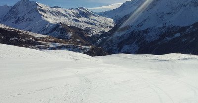 Au Chazelet, face &agrave; la Meije et au-dessus de La Grave
