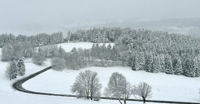 L&rsquo;hiver est de retour dans le Vercors avec d&eacute;j&agrave; 20cm de neige ce matin