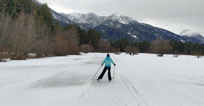 Une plaine du Rosier bien optimis&eacute;e pour le ski de fond !