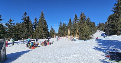 Chamrousse : mardi gras en mode ciel bleu & tests