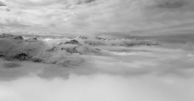 Belle mer de nuages ce matin