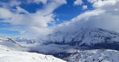 Belle mer de nuages ce matin