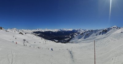 Soleil, et neige douce