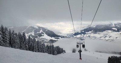 Poudreuse profonde de malade, et surfr&eacute;quentation &agrave; St Gervais dans le redoux