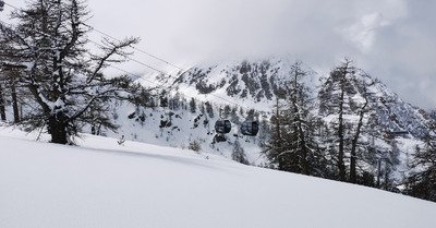 Grisaille tenace &agrave; Montgen&egrave;vre avant le retour du soleil