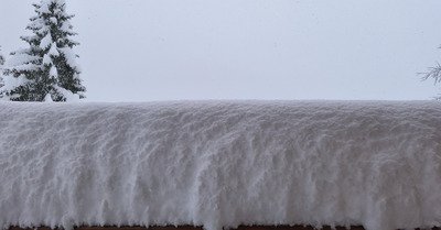 Impressionnantes chutes de neige