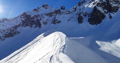 Reste de neige froide