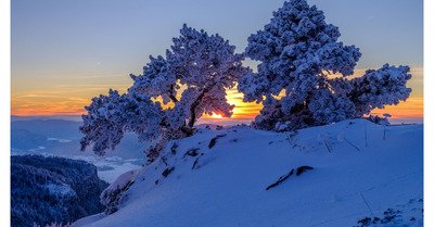 Coucher de soleil au Moucherotte
