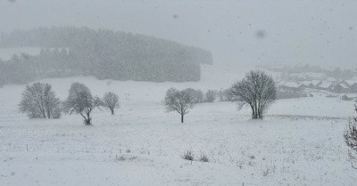 Apr&egrave;s le rin&ccedil;age, il neige fort de nouveau dans le Vercors