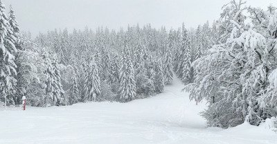 Presque trop de neige &agrave; Margeriaz 😱😂
