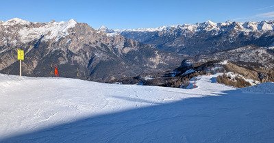 Soleil et pistes impeccables