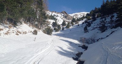Manque de neige, mais sauvage, joli et vent&eacute; !