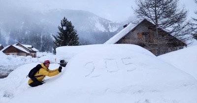 D&rsquo;la neige, beaucoup de neige sous l&rsquo;Izoard !!