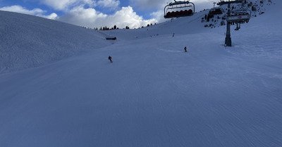 Neige bien humide et quelques nuages 