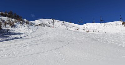Bien blanc. Des pistes parfaites.