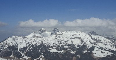 Soleil et neige de primtemps