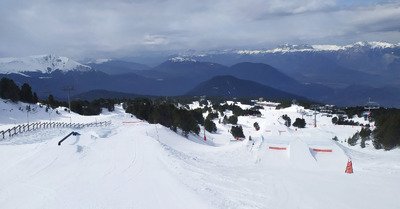 visite snowpark Chamrousse, il claque
