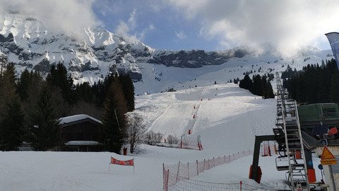 Une petite couche de fra&icirc;che bien agr&eacute;able (surtout sur piste)