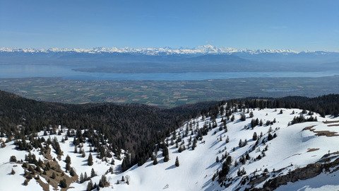 ski de printemps vue sur L&eacute;man ? 