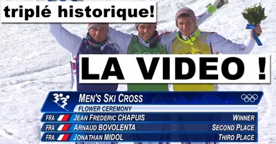 Skicross Sotchi : triplé historique! VIDEO !