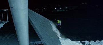 Les backstages du tournage de Supervention Ep7 "Ski Jump intro"