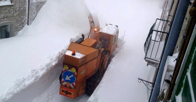Chutes de neige record en Italie